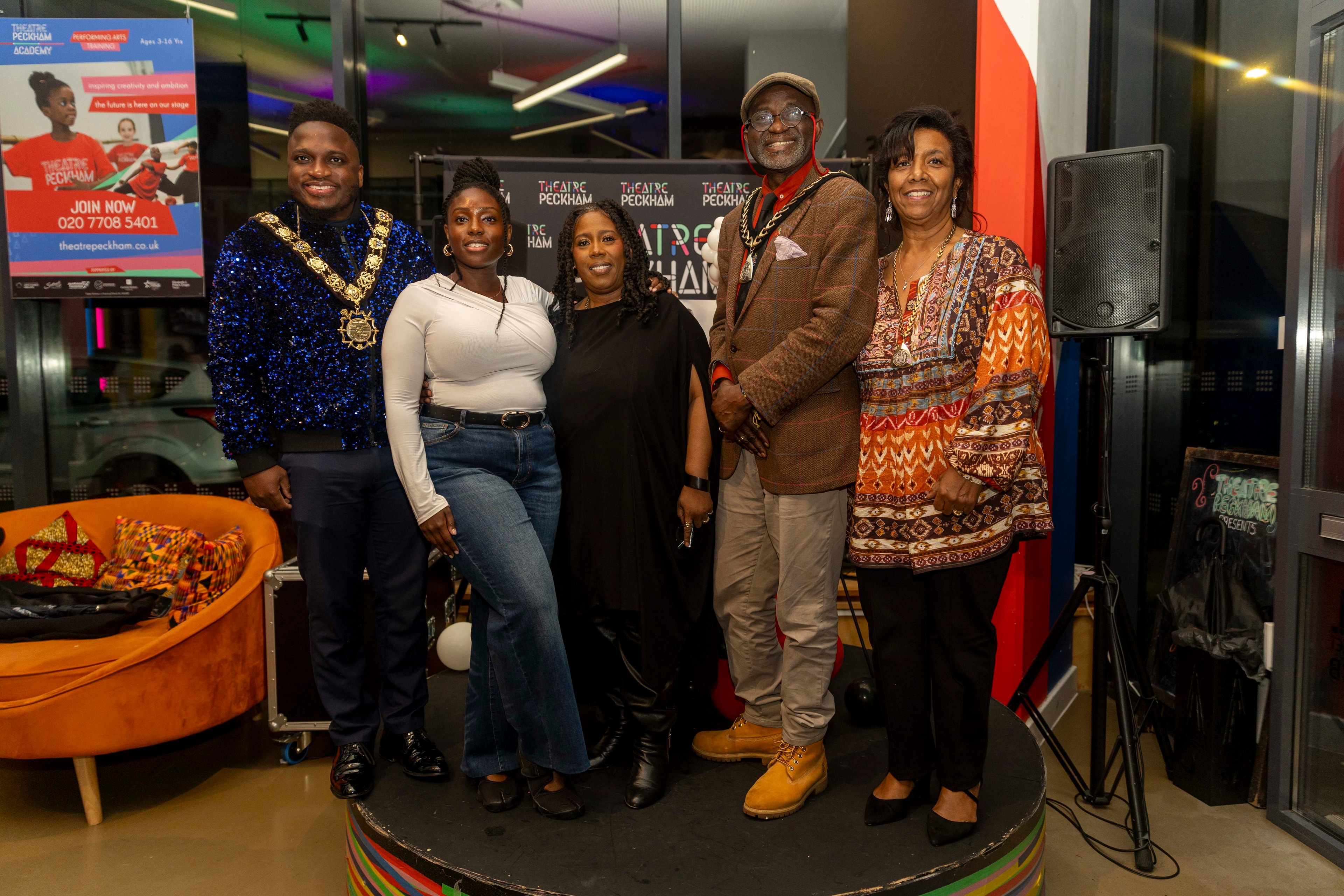 Mayor of Camden, Rochelle Newman, Lorna Jones, Mayor of Southwark and guests
